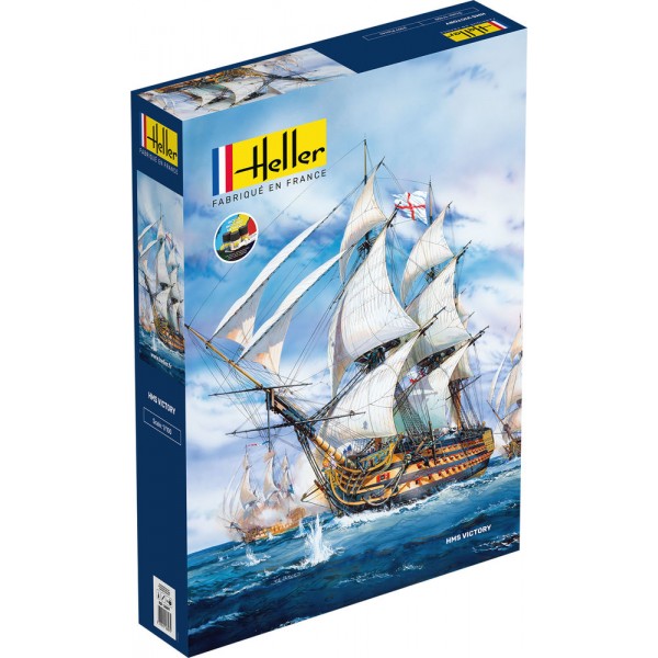 Maquette bateau : Starter Kit : Hms Victory - Heller-58897