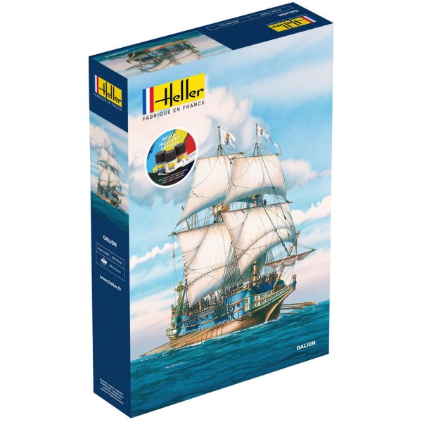 Maquette bateau : Starter Kit : Galion espagnol - Heller-56835