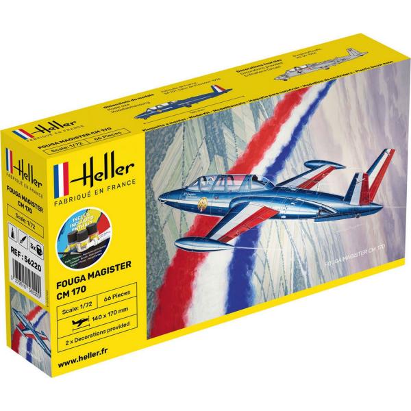 Maquette avion : Starter Kit: Fouga Magister - Heller-56220