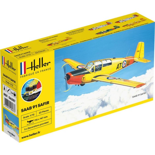 Maquette avion : Starter Kit : SAFIR 91 - Heller-56287