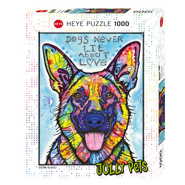 Puzzle 1000 pièces : Dogs Never Lie About Love - Heye-58250