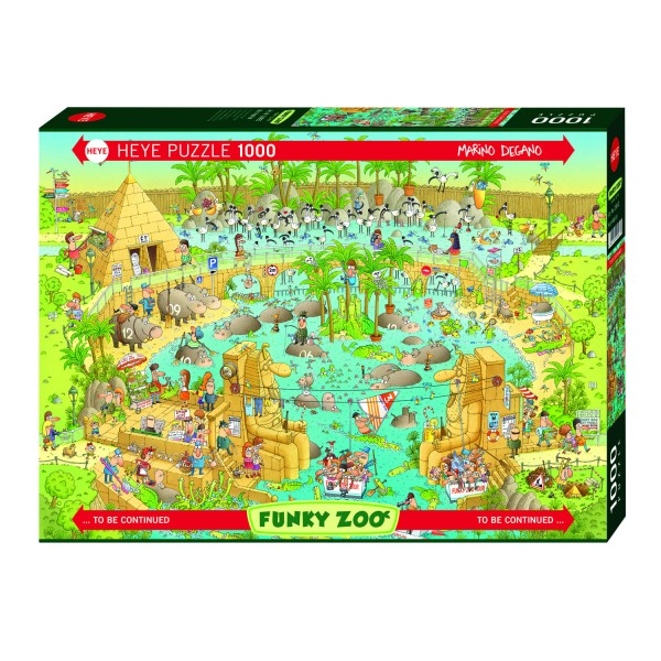 1000 pieces puzzle: Zoo, habitat of the Nile - Heye-29693-58322