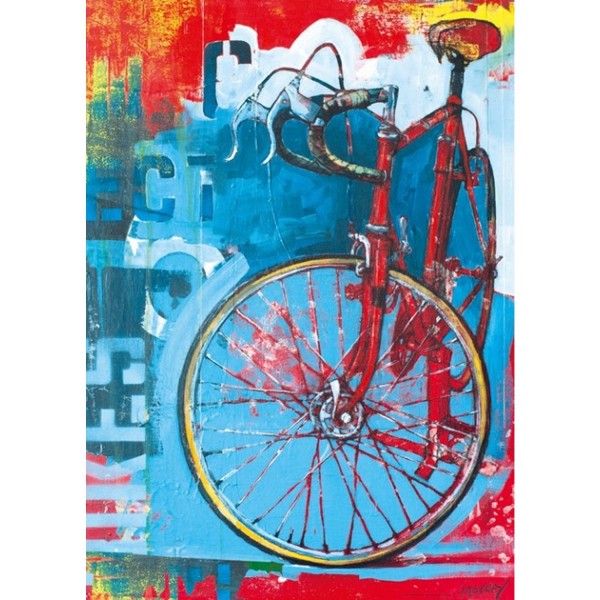 Puzzle 1000 pièces : Bike Art, Red limitec - Mercier-29600-58290