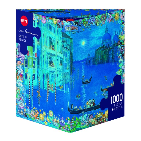 Puzzle 1000 pièces : Chat à Venise, Sven Hartmann - Heye-29695-58332