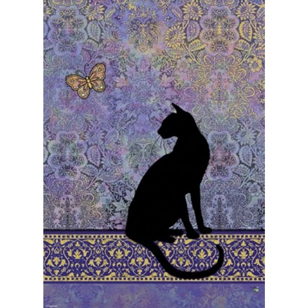 Puzzle 1000 pièces Jane Crowther : Silhouette de chat - Heye-29534-58238