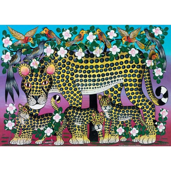 Puzzle 1000 pièces - Tinga tinga : Famille léopard - Heye-29427-58215