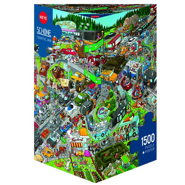 Puzzle 1500 pièces : Embouteillage, Schone - Heye-29698-58417