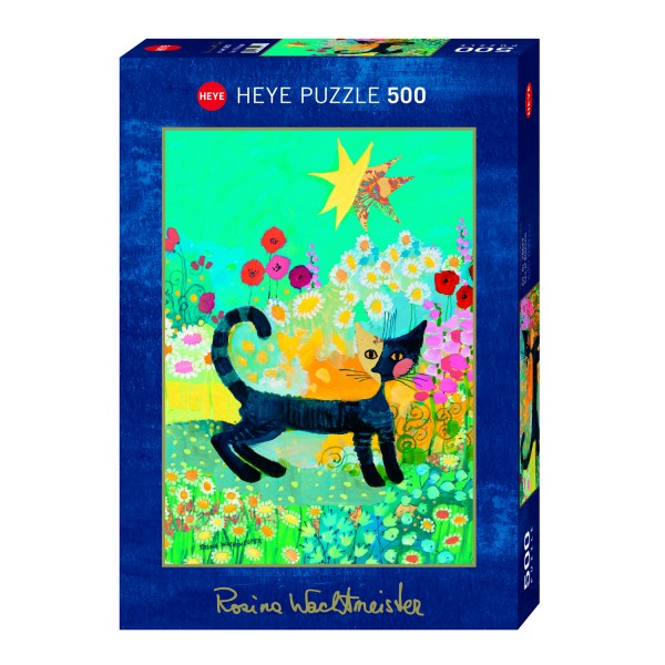 Puzzle 500 pièces : Chat Fleur, Rosina Wachtmeister - Heye-58095