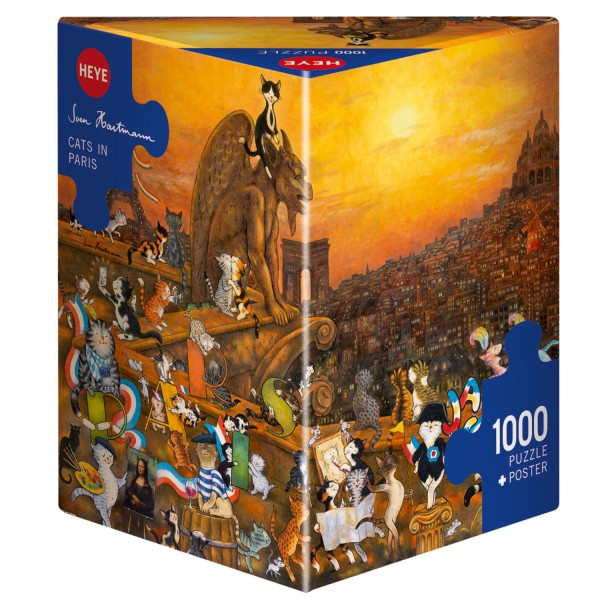 Puzzle 1000 pièces : Cats in Paris - Heye-58114