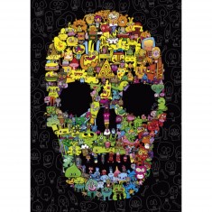 1000 pieces puzzle: Doodles skull
