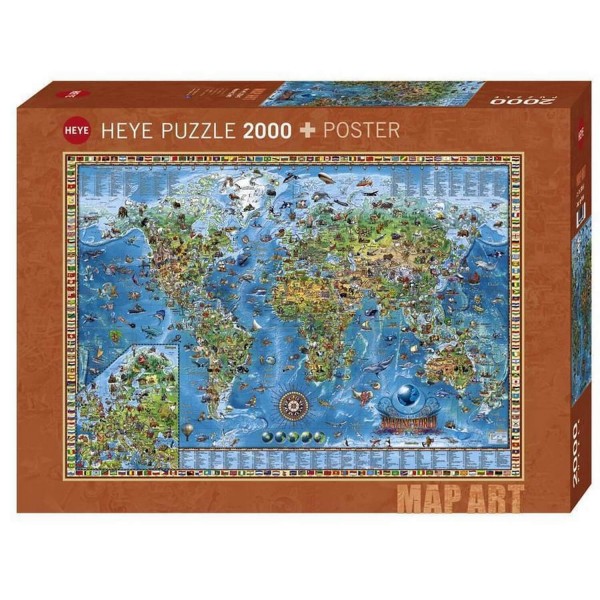 Puzzle 2000 pièces : Amazing World - Heye-29846