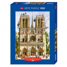 1000 pieces Jigsaw Puzzle: Vive Notre Dame