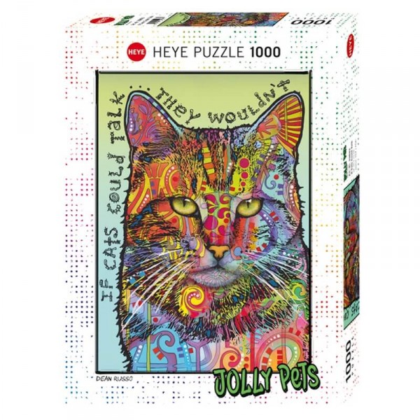Puzzle 1000 Pièces : Si les chats pouvaient parler - Heye-58578