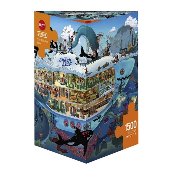 1500 pieces Puzzle: Submarine Fun - Heye-57968