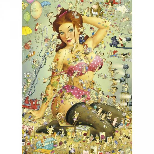 Puzzle 1000 pièces : Degano : Insta Girls Life  - Heye-58420