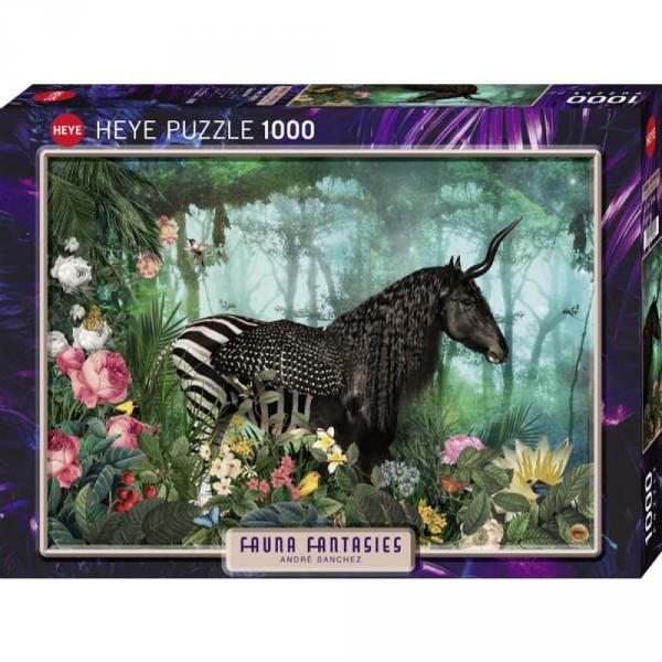 Puzzle 1000 pièces :  Fauna Fantasies : Equpidae  - Heye-58277