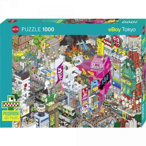 Puzzle 1000 pièces :  Pixorama : Tokyo Quest  - Heye-58278