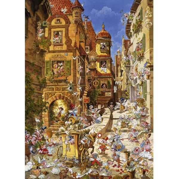 1000 pieces puzzle: Romantic city by day - Heye-58201