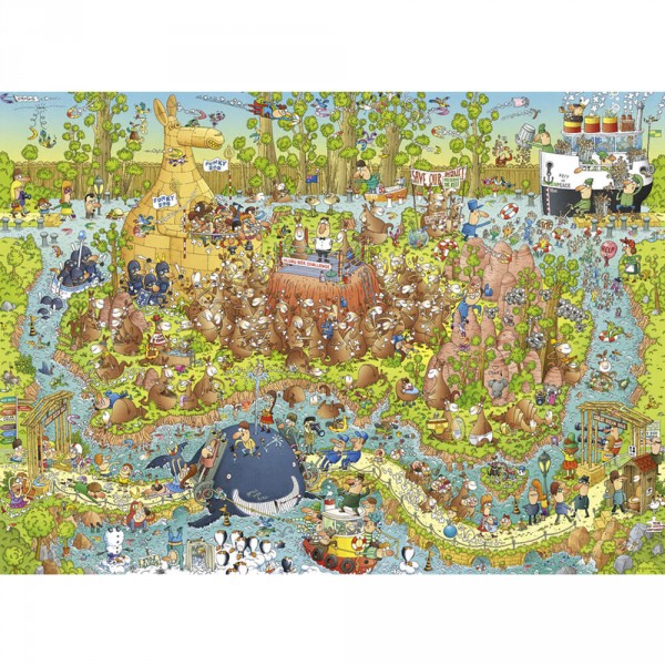 Puzzle 1000 pièces : Funky zoo : Australie, Marino Degano - Heye-58616