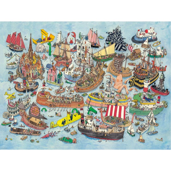 1500 Teile Puzzle: Die Regatta, Mattias Adolfsson - Heye-58239-29891