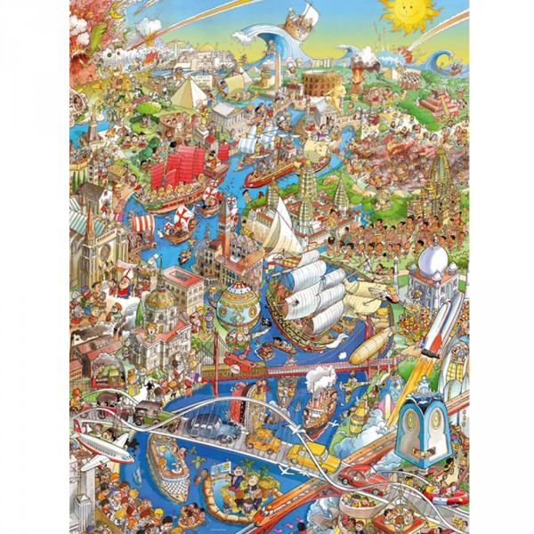 Puzzle 1500 pièces : Rivière de l'Histoire, Hugo Prades - Heye-58232-29890