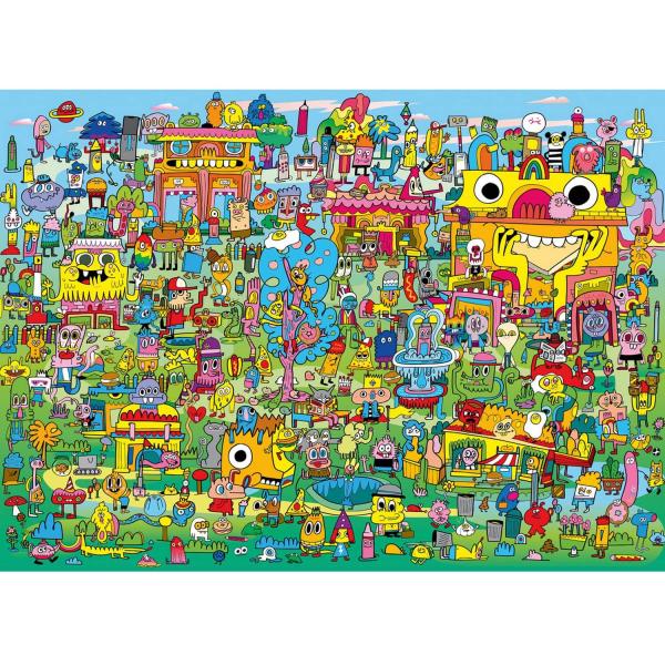 Puzzle 1000 pièces : Doodle Village - Heye-57958-29936