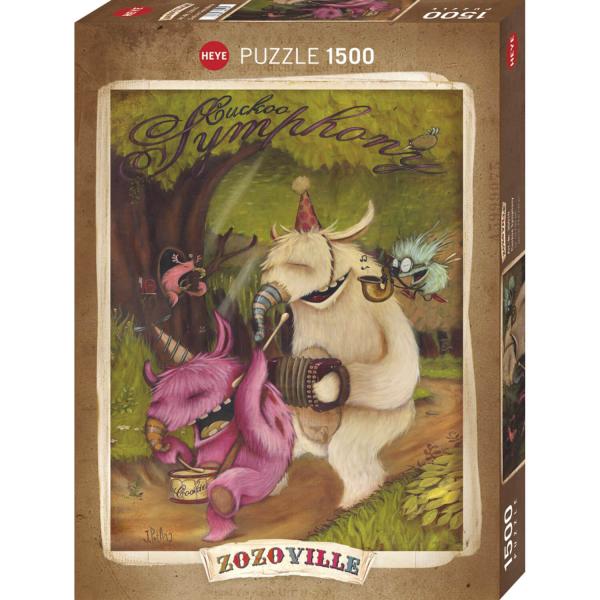 Puzzle 1500 pièces : Zozoville : Coucou Symphonie - Heye-58068