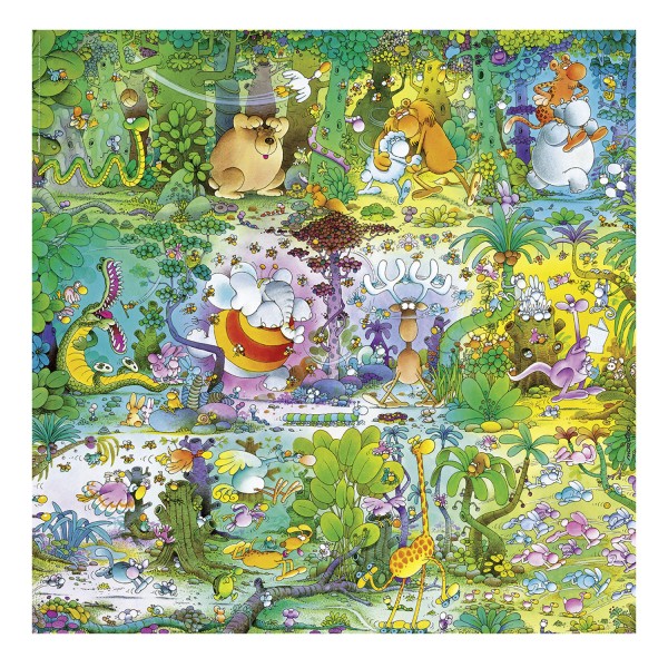 Puzzle 1000 pièces Carré Mordillo : Wildlife - Heye-58284-29799