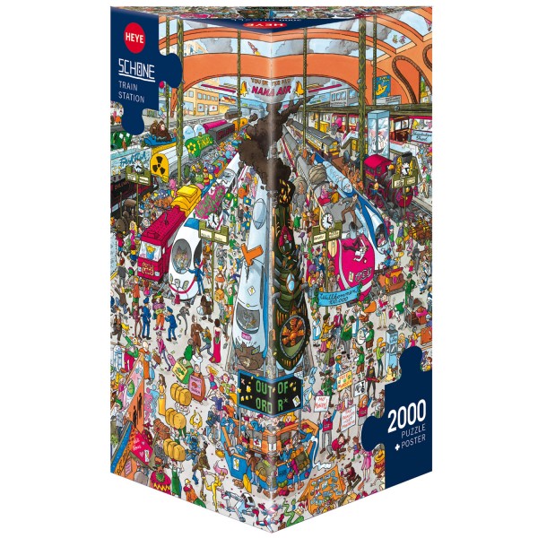 Puzzle 2000 pièces : Train Station - Heye-58434
