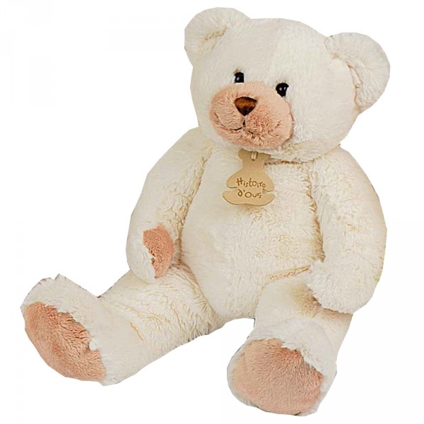 Peluche Calin'ours ivoire 50 cm - Histoire-HO1340