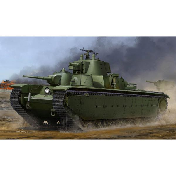 Maquette char : Soviet T-35 Heavy Tank-Late - HobbyBoss-83844