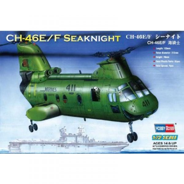 Maquette hélicoptère : American CH-46F Seaknight - Hobbyboss-87223