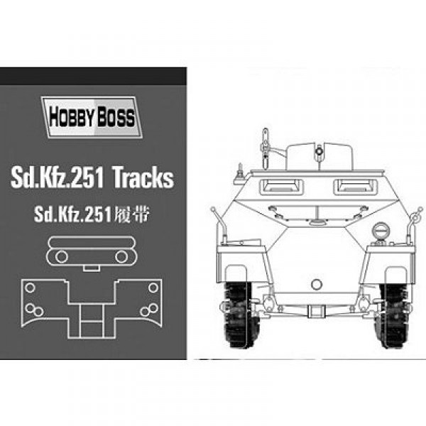 Accessoires militaires : Chenilles pour char SD. KFZ 251 - Hobbyboss-81005