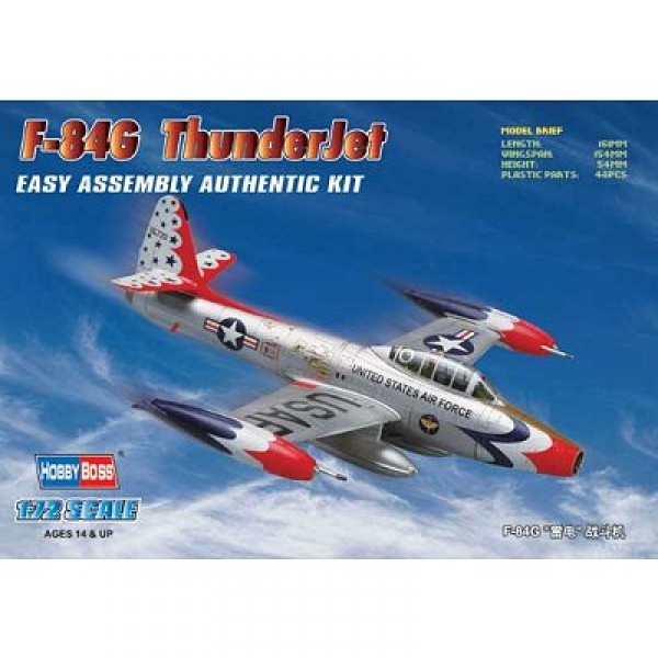 Maquette avion : F-84 G ThunderJet - Hobbyboss-80247