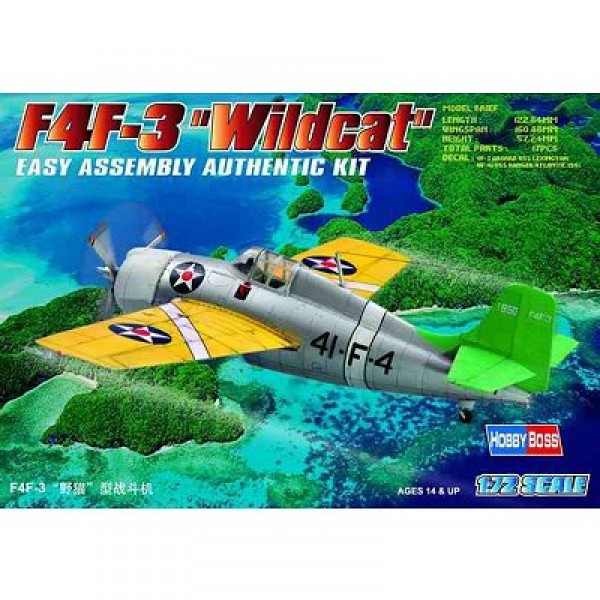Maquette avion : F4F-3 Wildcat - Hobbyboss-80219