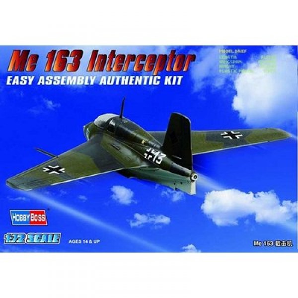 Maquette avion : Me 163 Interceptor - Hobbyboss-80238