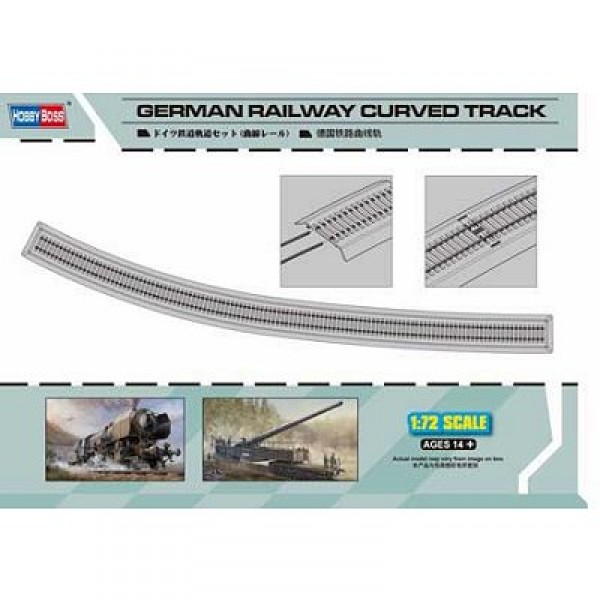 Accessoires militaires : Geerman Railways Curved Track - Hobbyboss-82910