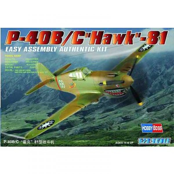 Maquette avion : P-40 B/C HAWK-81 - Hobbyboss-80209