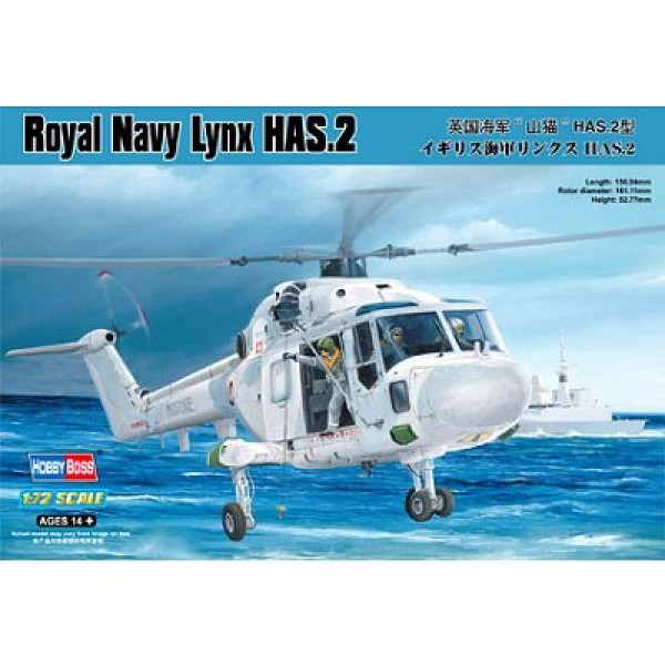 Maquette hélicoptère : Royal Navy Lynx HAS.2 - Hobbyboss-87236