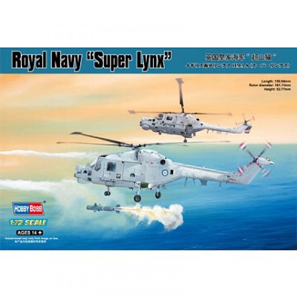 Maquette hélicoptère : Royal Navy Lynx HMA.8  - Hobbyboss-87238