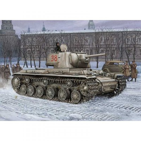 Maquette Char : Russia KV-1 Model Tank 1942 - Hobbyboss-84814