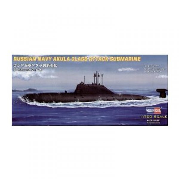 Maquette sous-marin : Russian Navy Akula Class Attack Submarine - Hobbyboss-87005