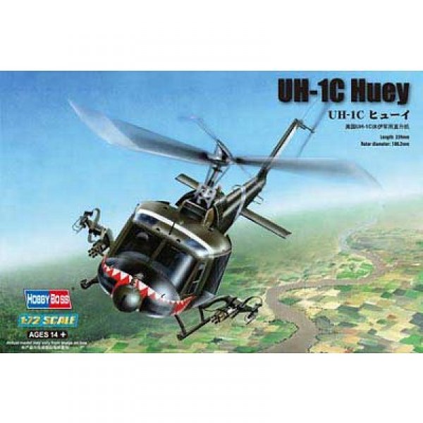 Maquette hélicoptère : UH-1C Huey - Hobbyboss-87229