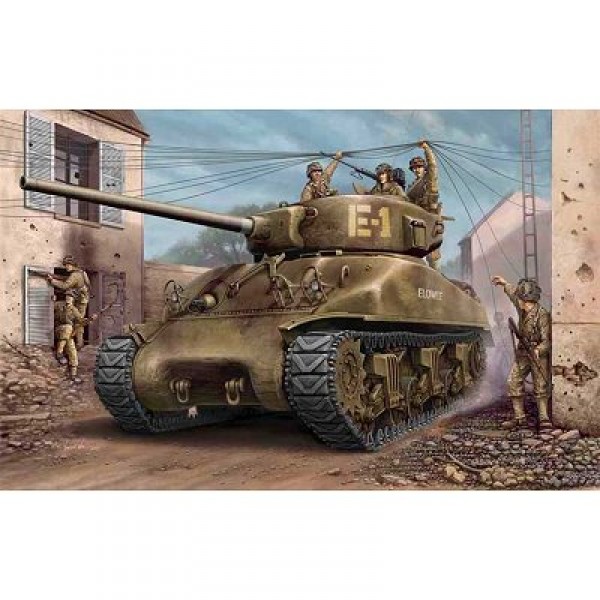 Maquette Char : US M4A1 76 (W) Tank - Hobbyboss-84801