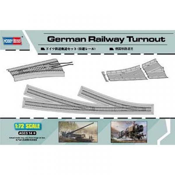 German Railway Turnout - 1:72e - Hobby Boss - Hobbyboss-82909