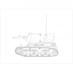 Maquette char : 4,7cm Pak(t) Sfl.auf Fgst. 35 R 731(f)