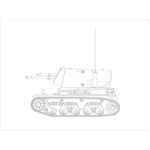 Maquette char : 4,7cm Pak(t) Sfl.auf Fgst. 35 R 731(f) - HobbyBoss-83807