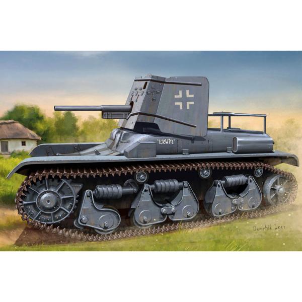 Maquette char : Allemand 3,7 cm Pak 35/36 auf Pz.Kpfw 35R (f) - HobbyBoss-83895