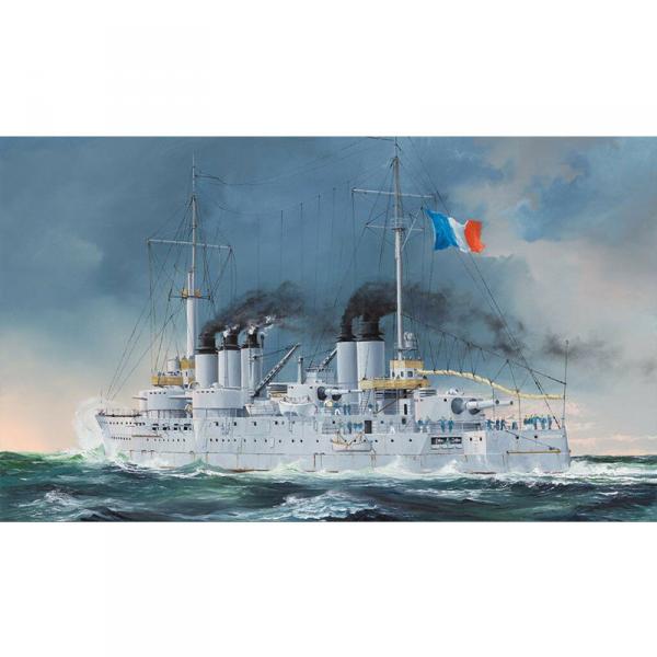 French Navy Pre-Dreadnought Battleship Condorcet- 1:350e - Hobby Boss - HobbyBoss-86505