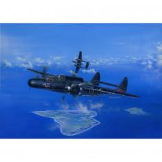 Maquette avion : avion de chasse nocturne américain P-61B Black Widow